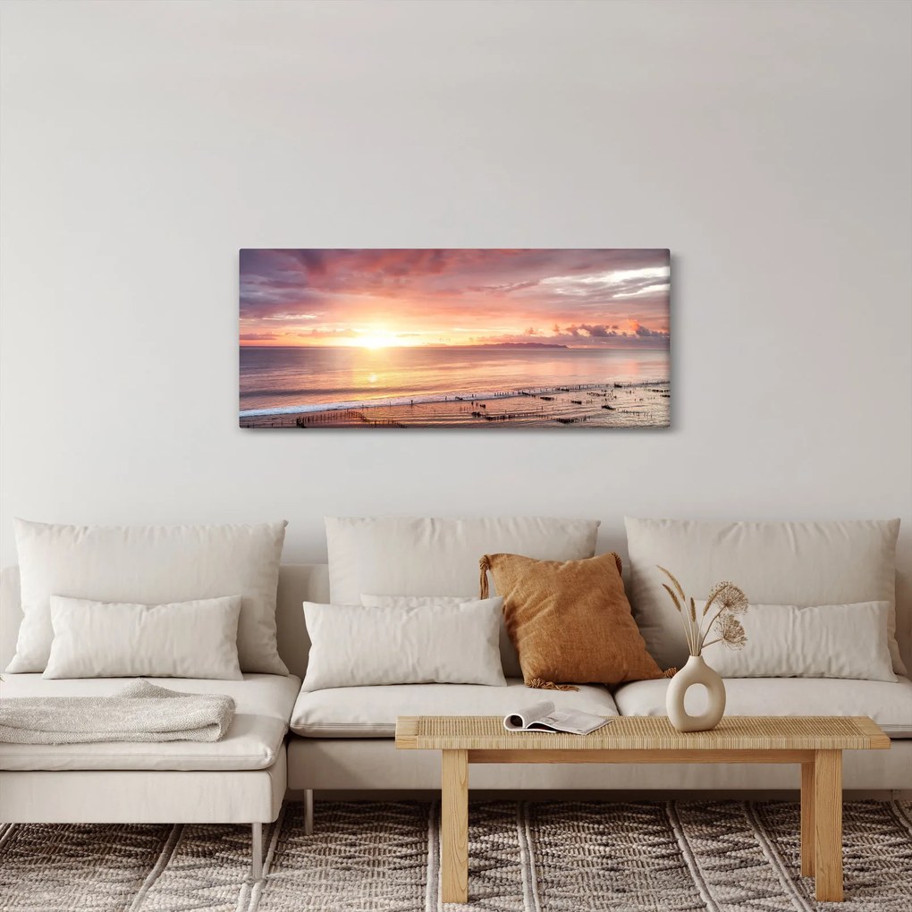 Obraz - Morská panoráma (120x50 cm)