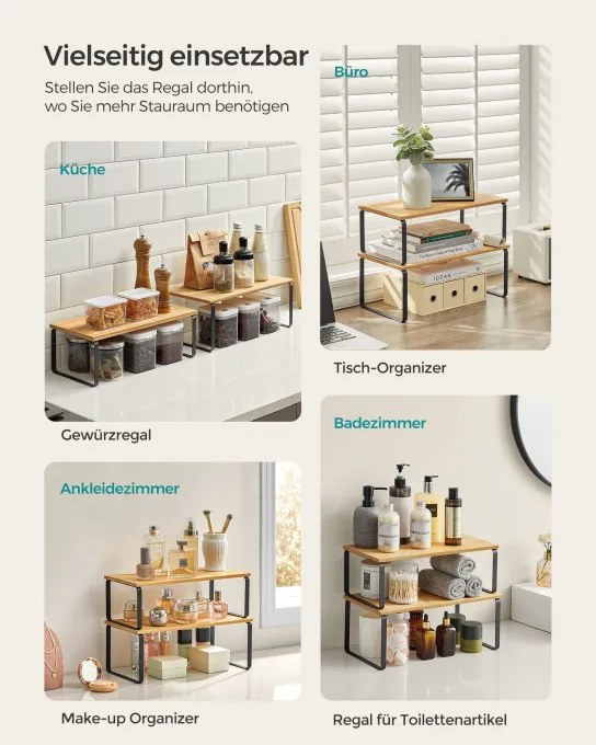 Set 4 kuchynských políc KCS210B01