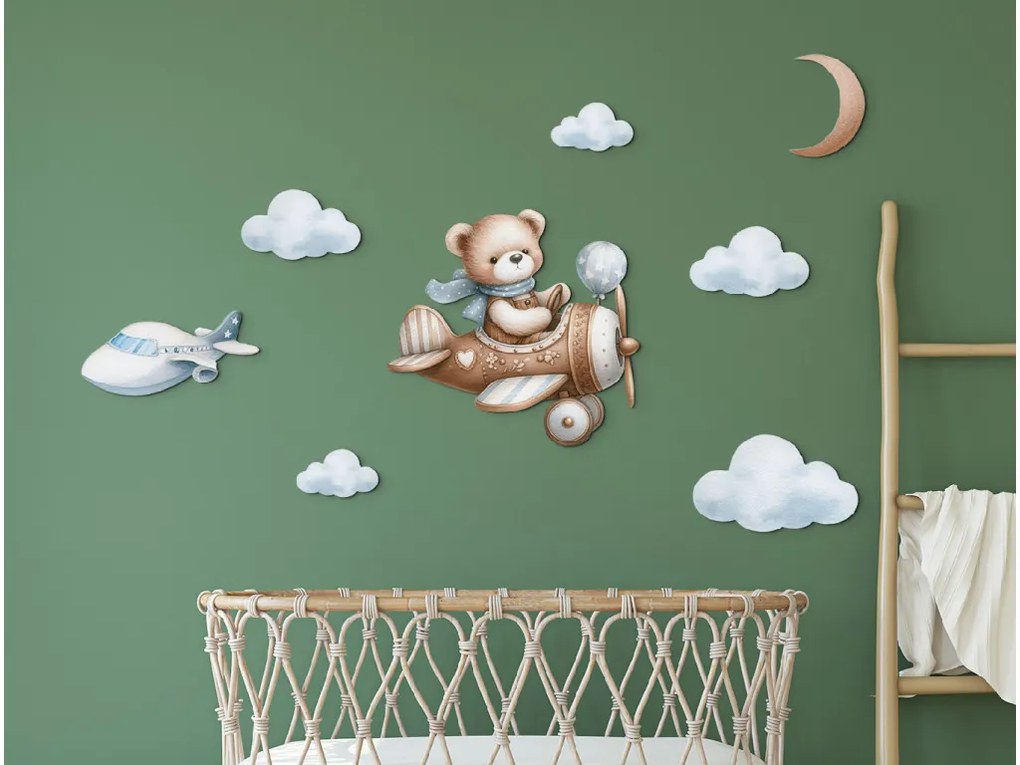 drevko | Obraz Macko pilot 63 x 85 cm