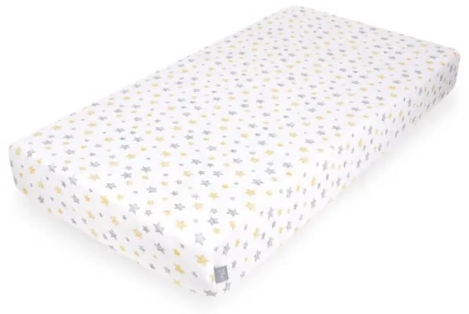 Plachta Žerzej napínacia s gumou 120 x 60 Yellow Stars