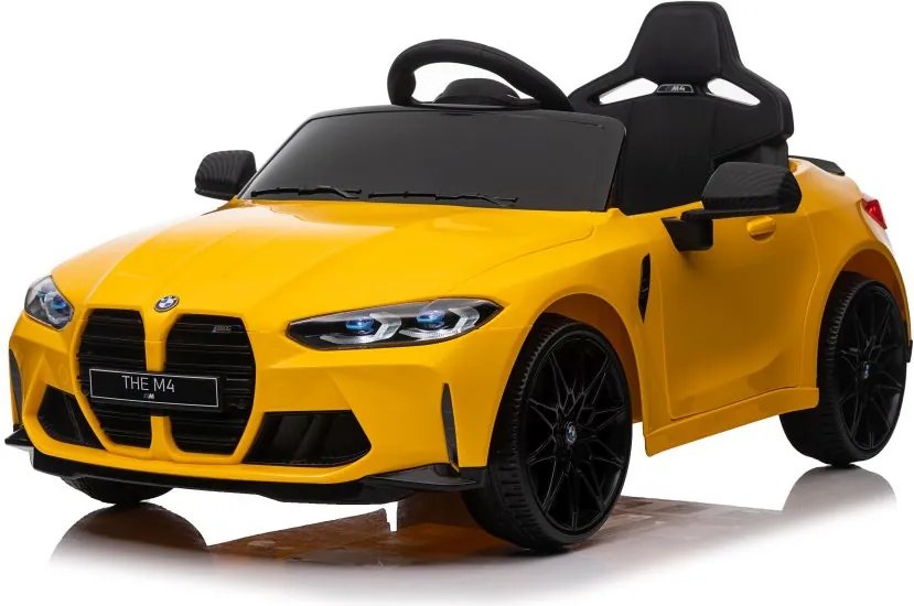 LEAN CARS BMW M4 na akumulátor, žlté