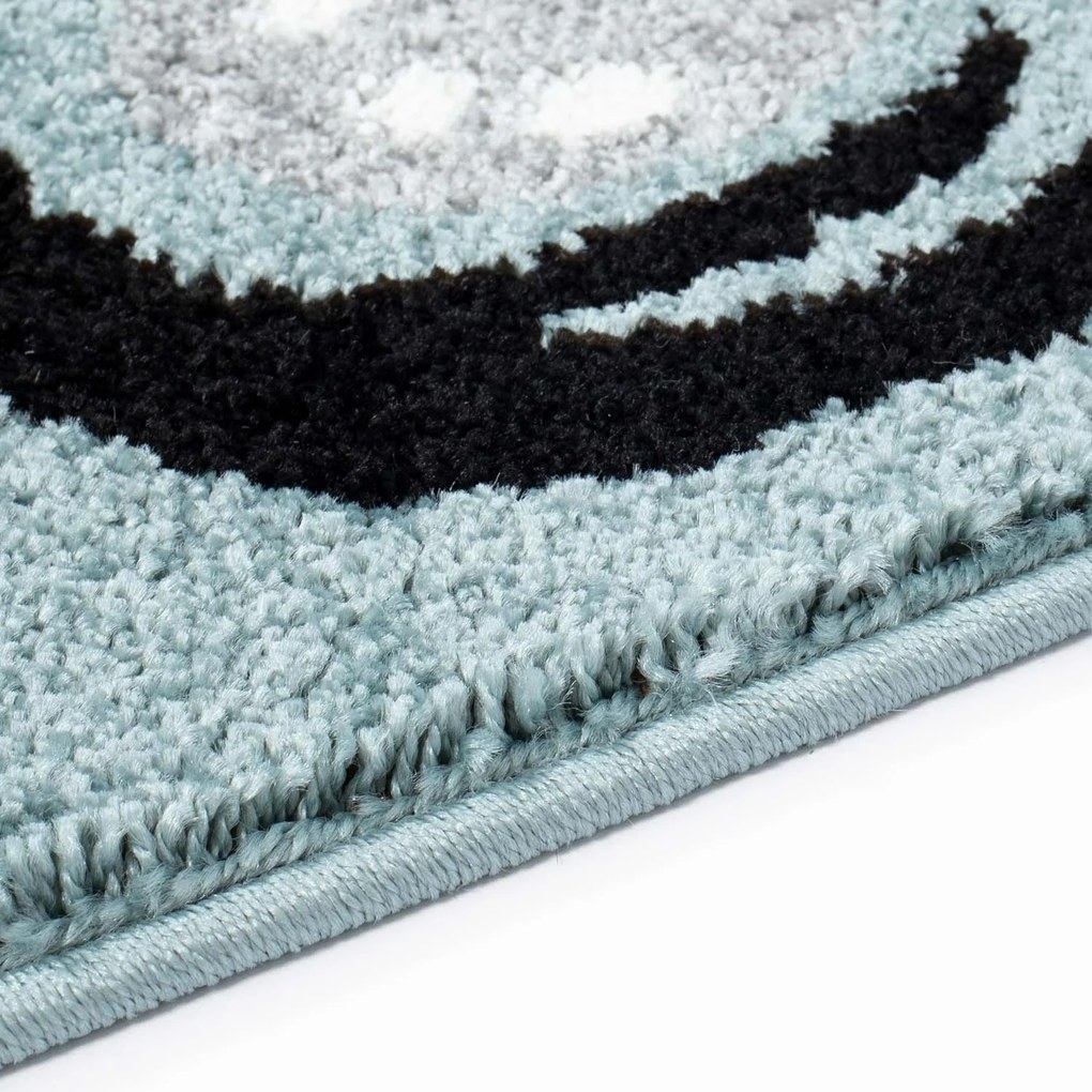 Dekorstudio Moderný koberec BUBBLE - Modrý Medvedík Rozmer koberca: 80x150cm
