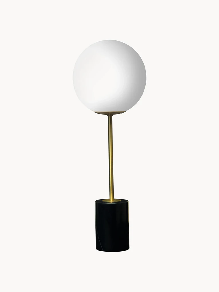 Veľká stolová lampa's mramorovým podstavcom Full Moon