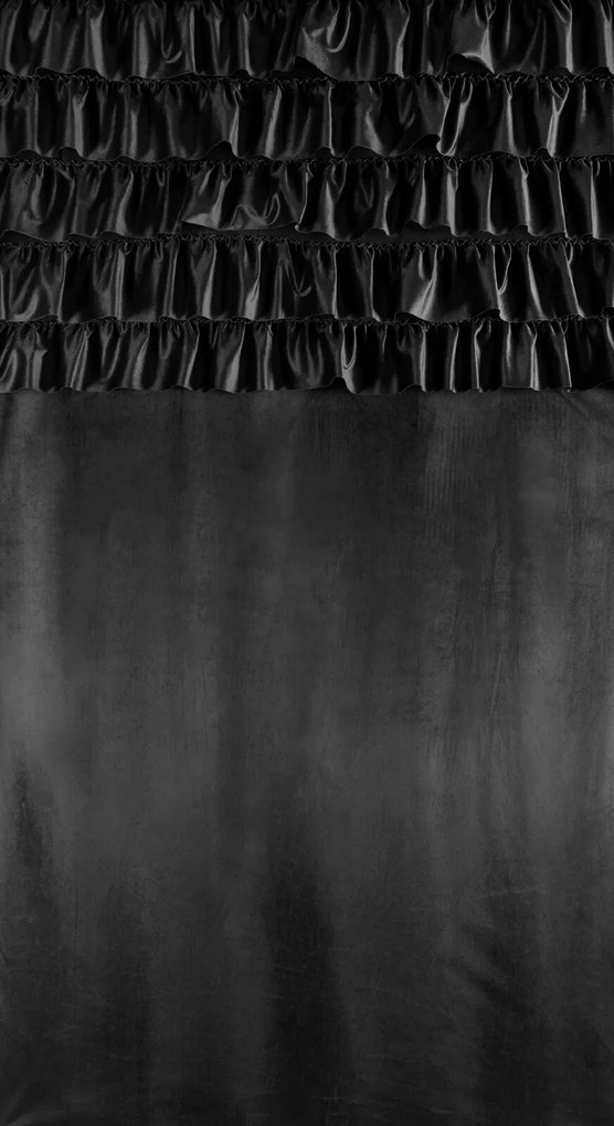 ZATEMŇOVACÍ ZÁVES NA KRÚŽKOCH AURA 140X250 CM ČIERNA