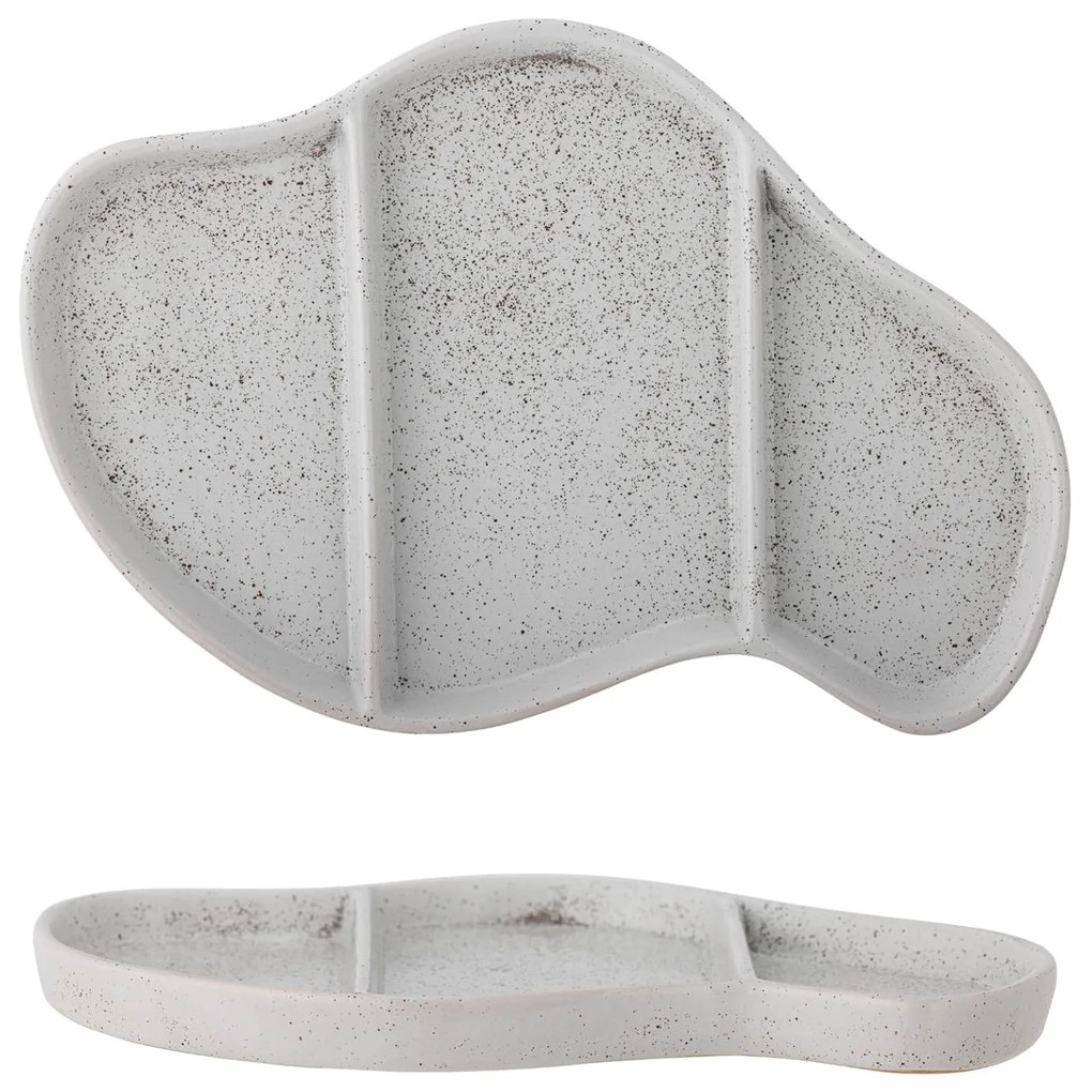 Bloomingville Keramická tácka Abenna Grey