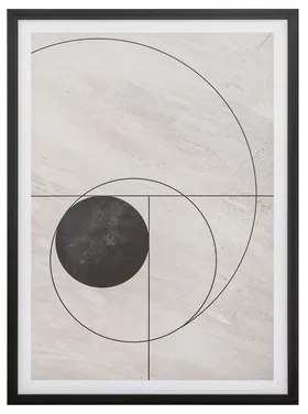 Obraz v čiernom ráme ABSTRACT III 50x70 cm