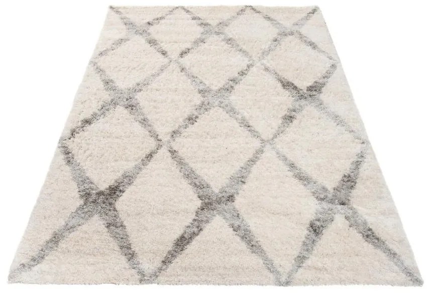 Kusový koberec shaggy Duman krémový 120x170cm