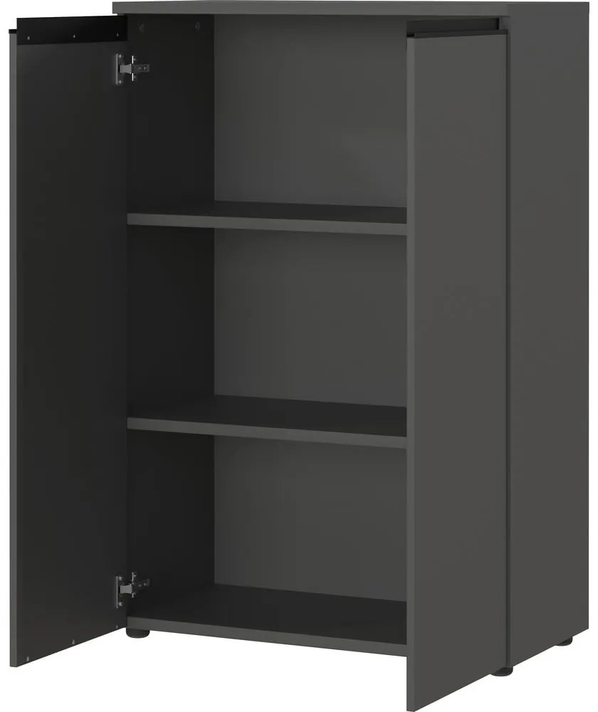 Antracitová skrinka 81x120 cm Bedano – Germania