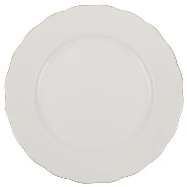 24-dielna jedálenská sada, biela/zlatá, porcelán