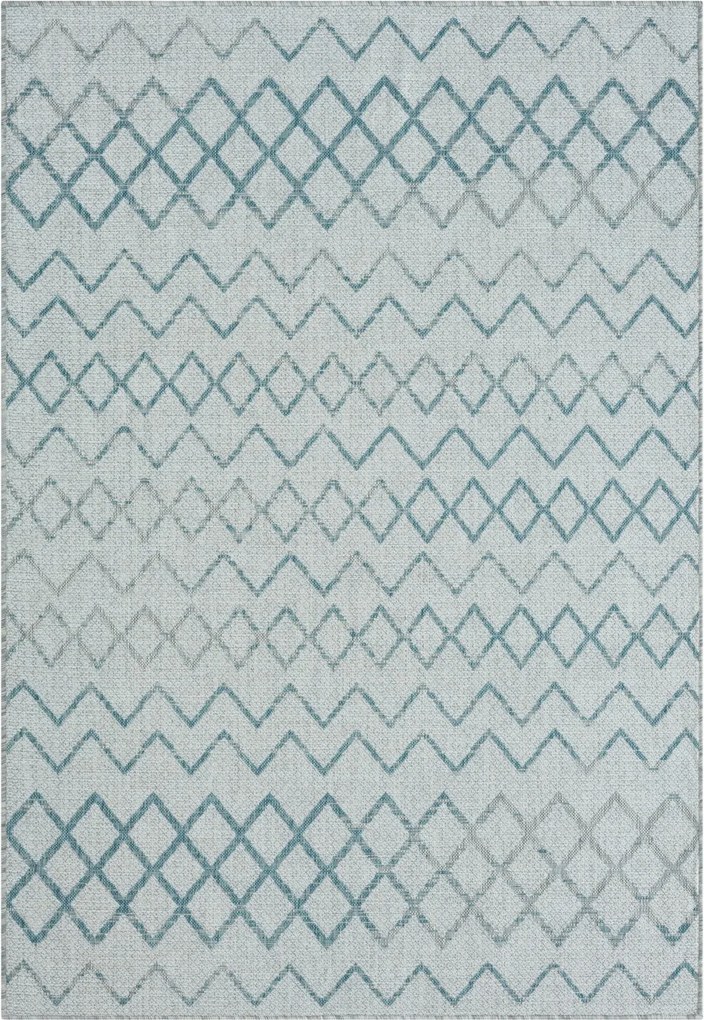 Kusový koberec Illusio grey – na von aj na doma, 160x230, modrá, chodba / predsieň, My Flair