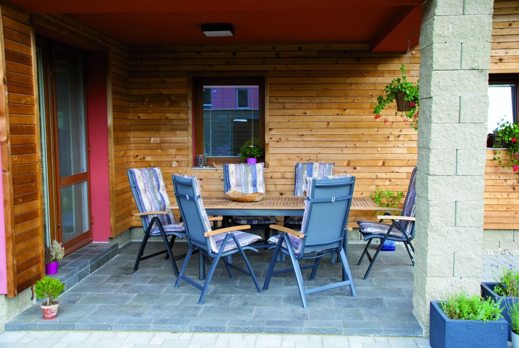 Doppler CONCEPT FSC® - rozkladací stôl s teakovou doskou - 2. akosť (N316)