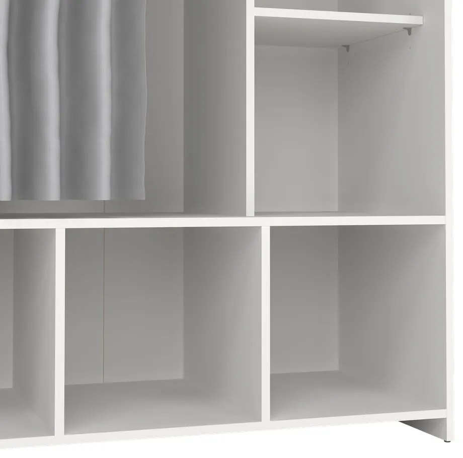 Bielo-sivá šatníková skriňa 105x180 cm Kit – Tvilum