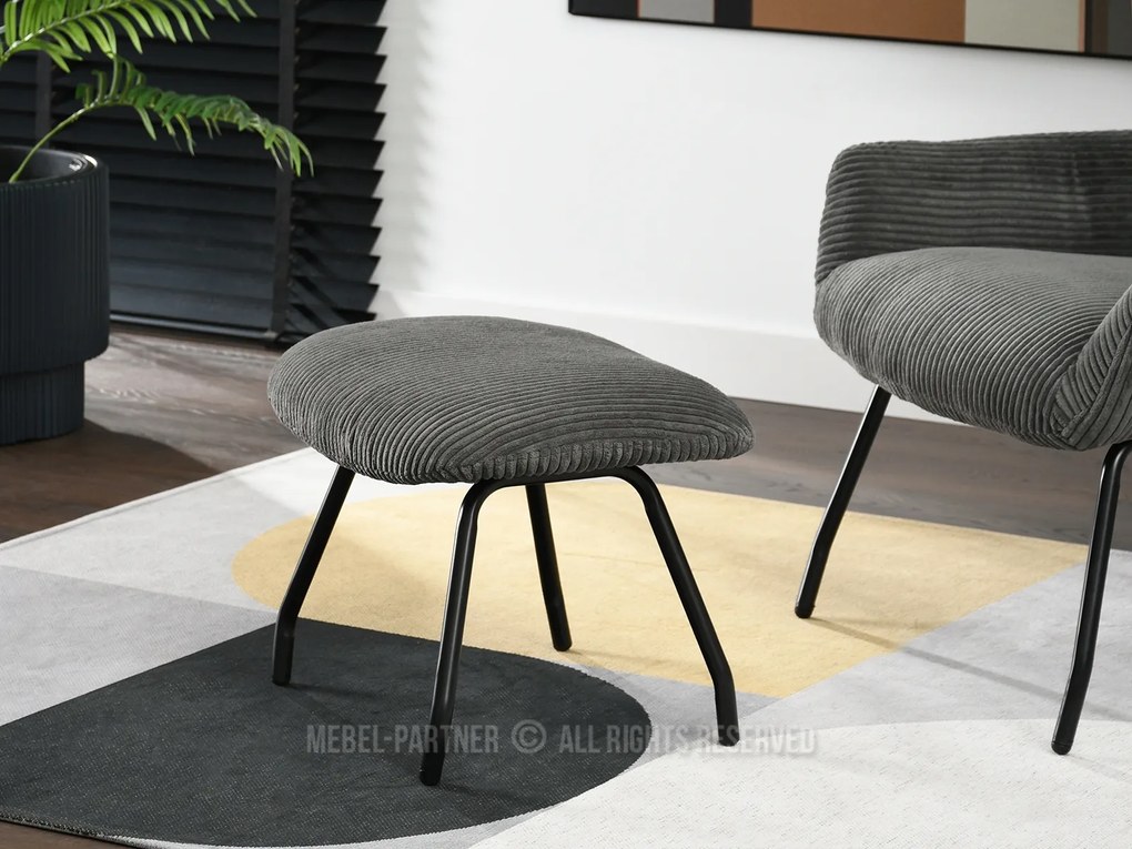 Kreslo Condor (grafit + čierna). Akcia -20%. Vlastná spoľahlivá doprava až k Vám domov. 1109986