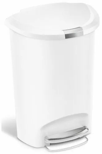 Simplehuman Pedálový odpadkový kôš, 50 l, biela