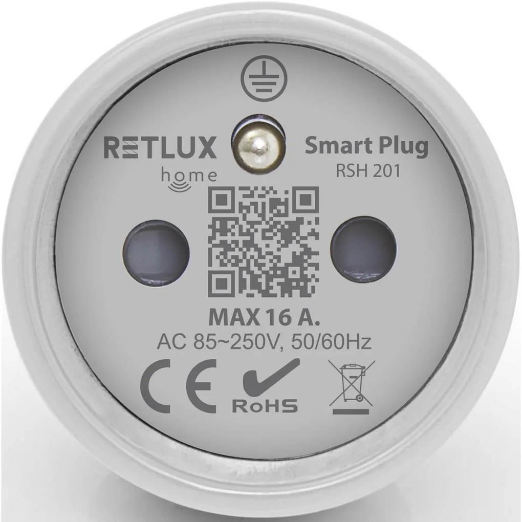 Retlux RSH 201 Inteligentná zásuvka s Wi-Fi a Bluetooth pripojením