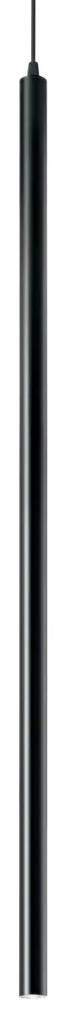 IDEAL LUX LED závesný moderný luster ULTRATHIN, čierny, 100cm