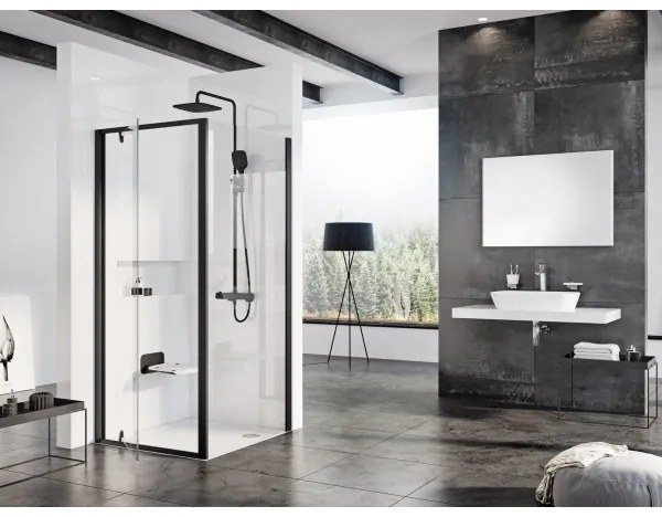 Ravak B8F0000060 - Sklopné sprchové sedátko OVO čierne