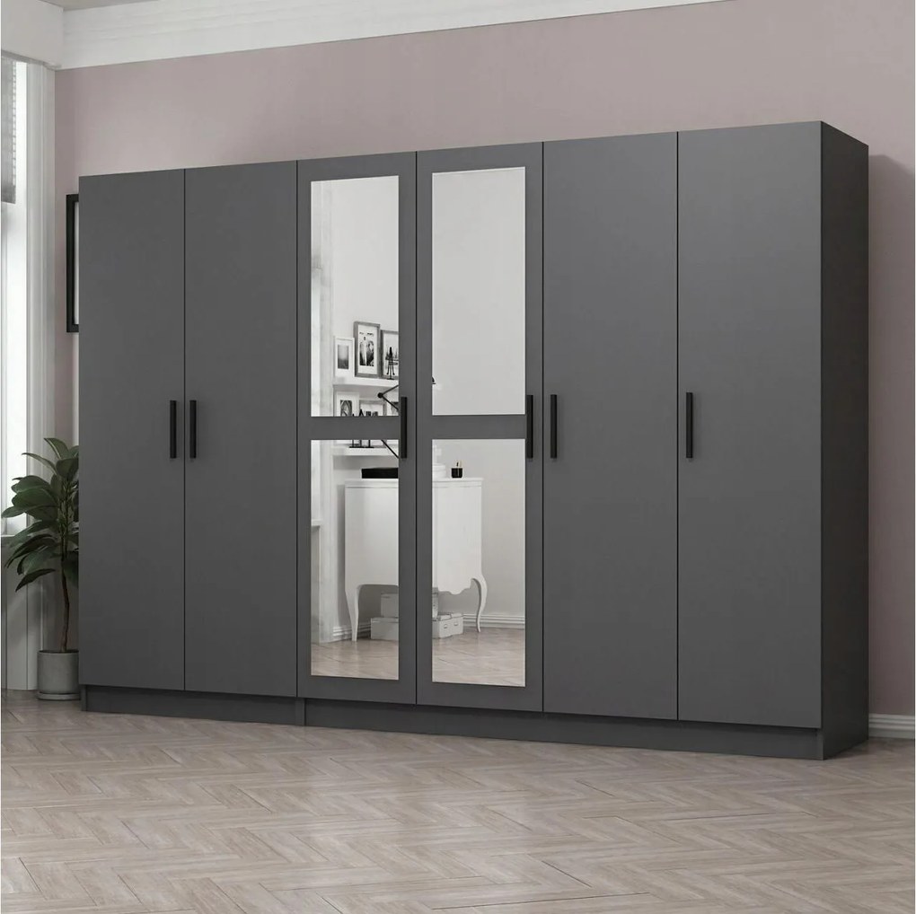 Šatníková skriňa Kalia 5091 (antracit)
