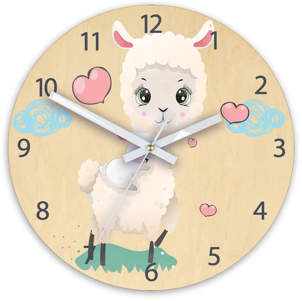 Dětské nástěnné hodiny Ami Ovečka 30 cm vícebarevné