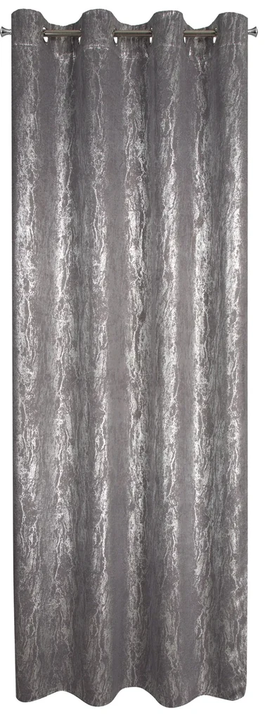 ZATEMŇOVACÍ ZÁVES NA KRÚŽKOCH ELISE 140X250 CM SIVÁ