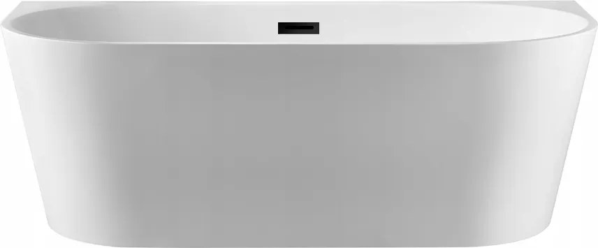 Voľne stojaca nástenná vaňa Viva s pokrievkou Black 160 x 75 cm