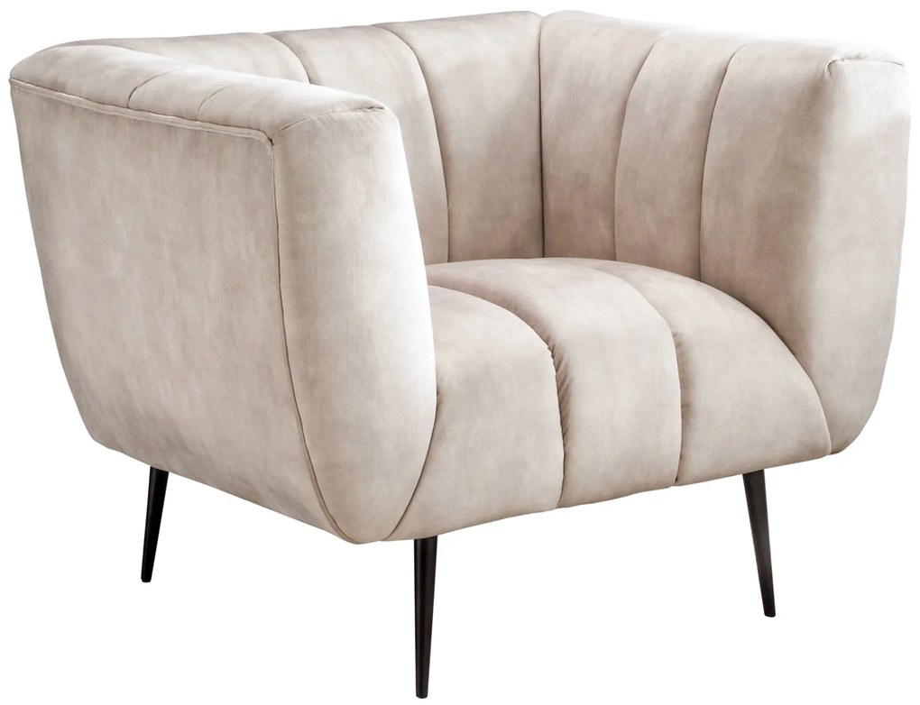 Kreslo Ablesse champagne black