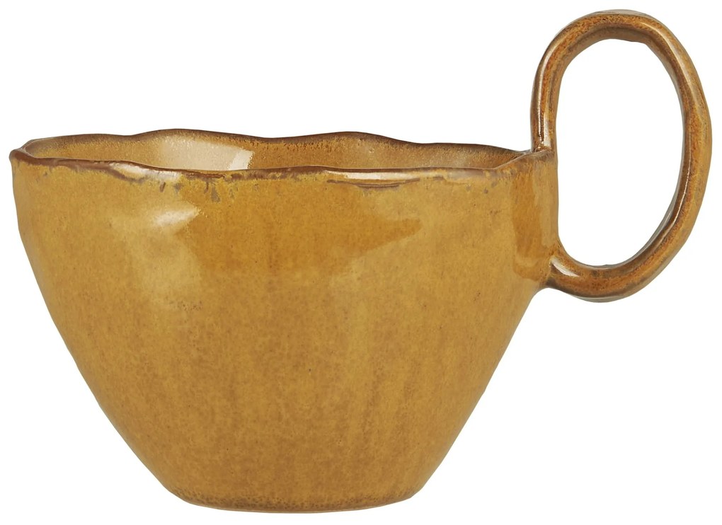 Ib Laursen Kameninový hrnček Ocean Mustard 200 ml