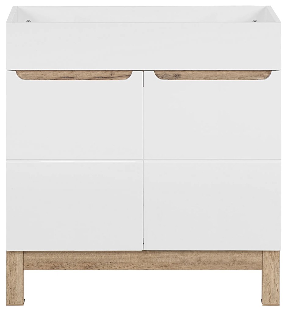 Kúpeľňová stojaci skrinka pod umývadlo BALI biela 80 cm