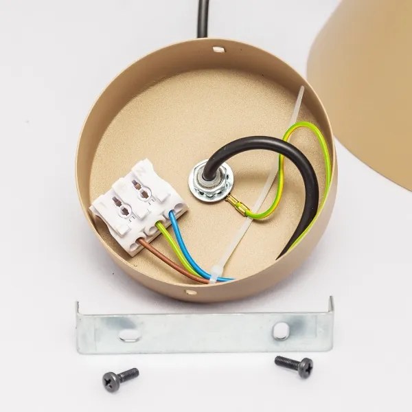 Luster na lanku ETNA II 1xE27/15W/230V priem. 25 cm béžový