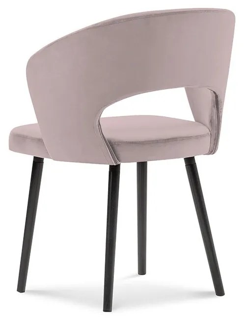Sada 4 ks Zamatová stolička Elpis dĺžka 55 × šírka 56 × výška 80 cm WINDSOR & CO