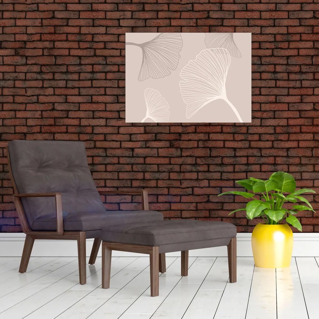 Obraz - Béžové listy N⁰6 (70x50 cm)