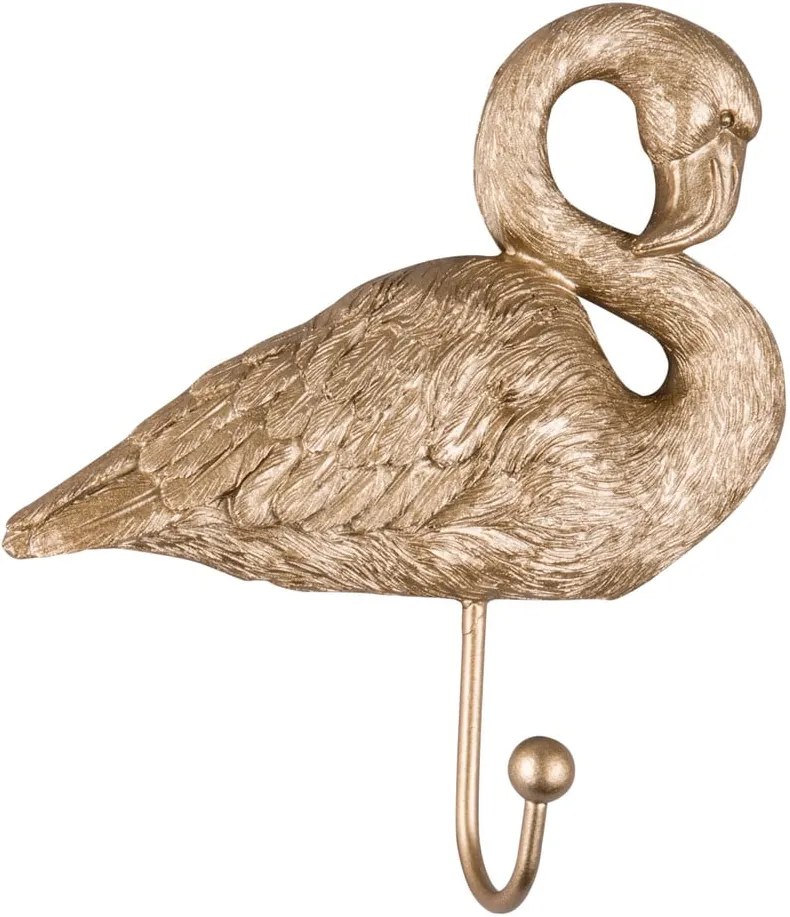 Vešiak v zlatej farbe Leitmotiv Flamingo