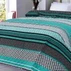 XPOSE® Prikrývka na posteľ ZINA - tyrkysová 220x240 cm