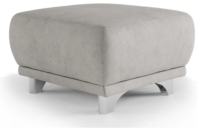 Taburet RIMINI 66x66 cm svetlošedý