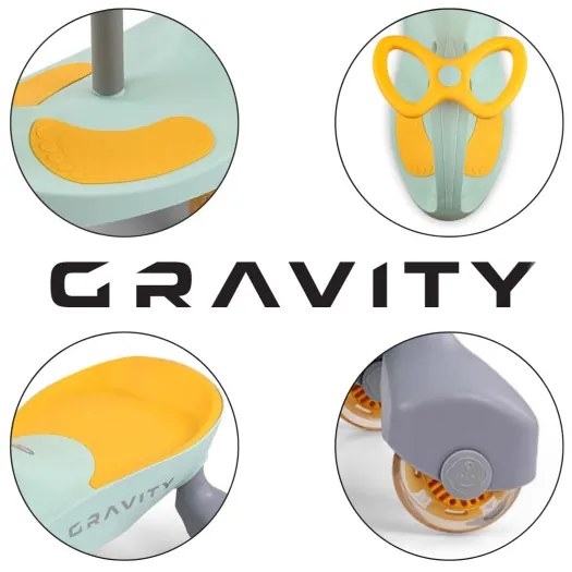 Gravitačné vozidlo GRAVITY Lime Yellow