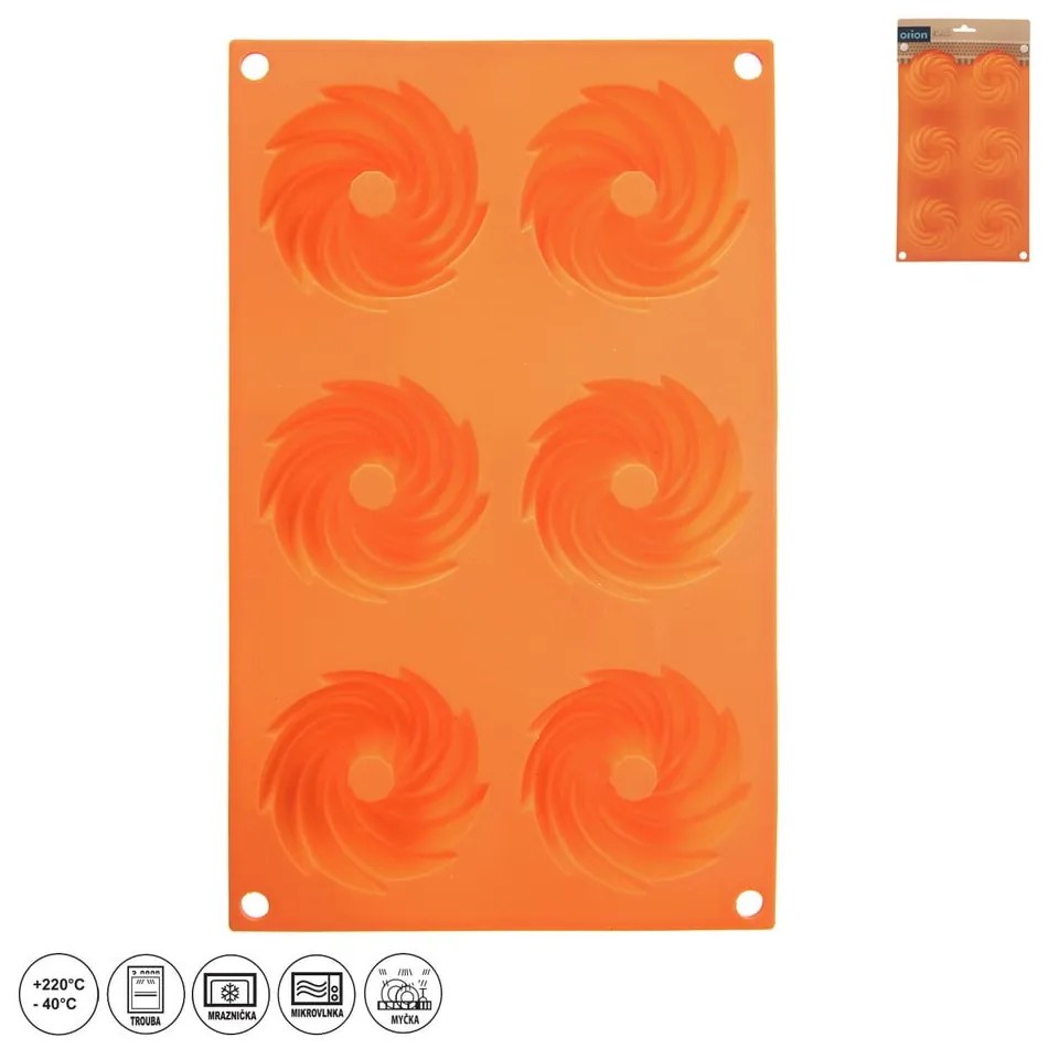 Silikónová forma na pečenie mini bábovky 17x28 cm – Orion