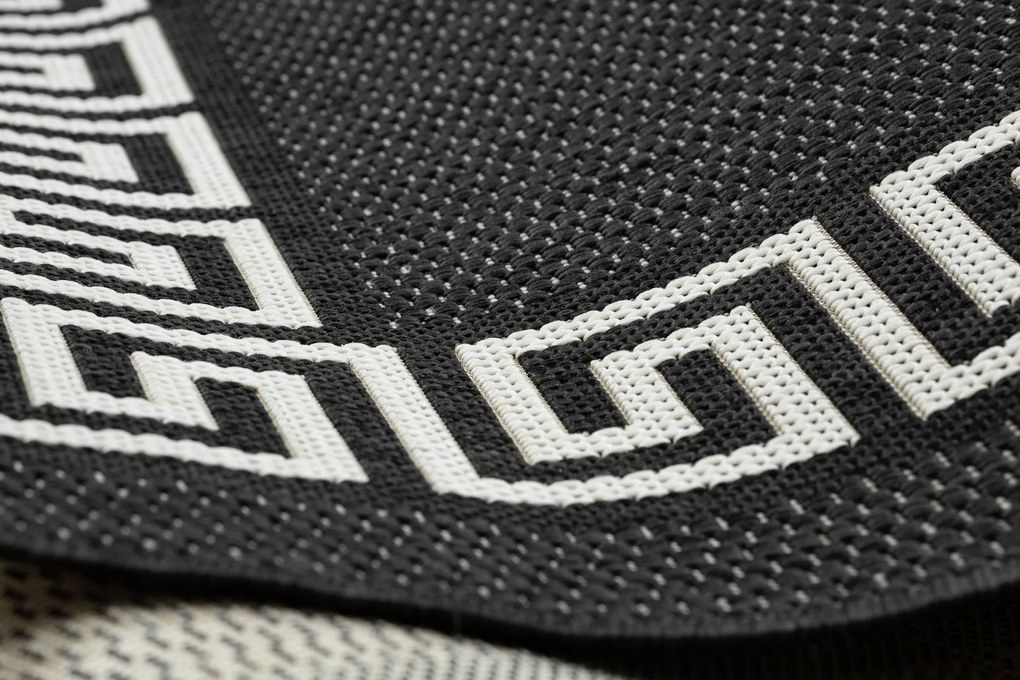Koberec FLAT SISAL 49373690 Grécky čierno / krémový