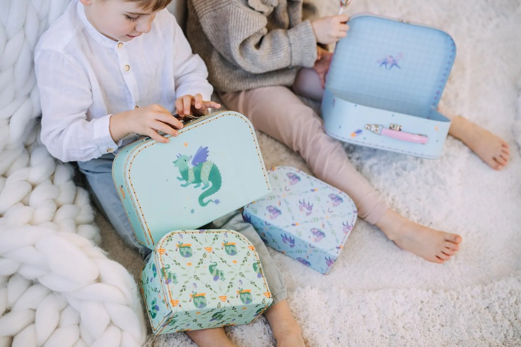 Bella Rose Detský kufrík Drak – set 2 ks