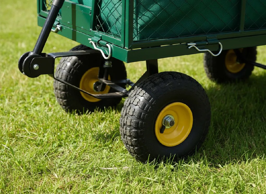 Garden Line ZÁHRADNÝ VOZÍK S DVOJITOU FUNKCIOU, ZELENÝ