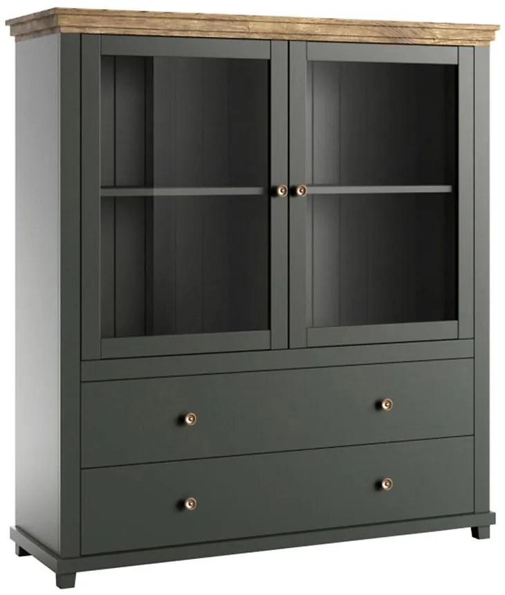 Komoda 2D 2S Evora 46 Dub Lefkas/Zelená