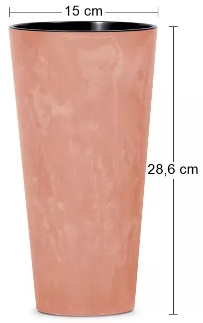 Plastový kvetináč DTUS150E 15 cm - terakota