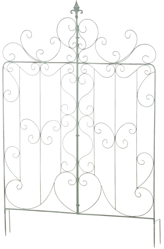 Mriežka na popínavé rastliny Mandevilla - 133 x 99 cm - Zelená antik