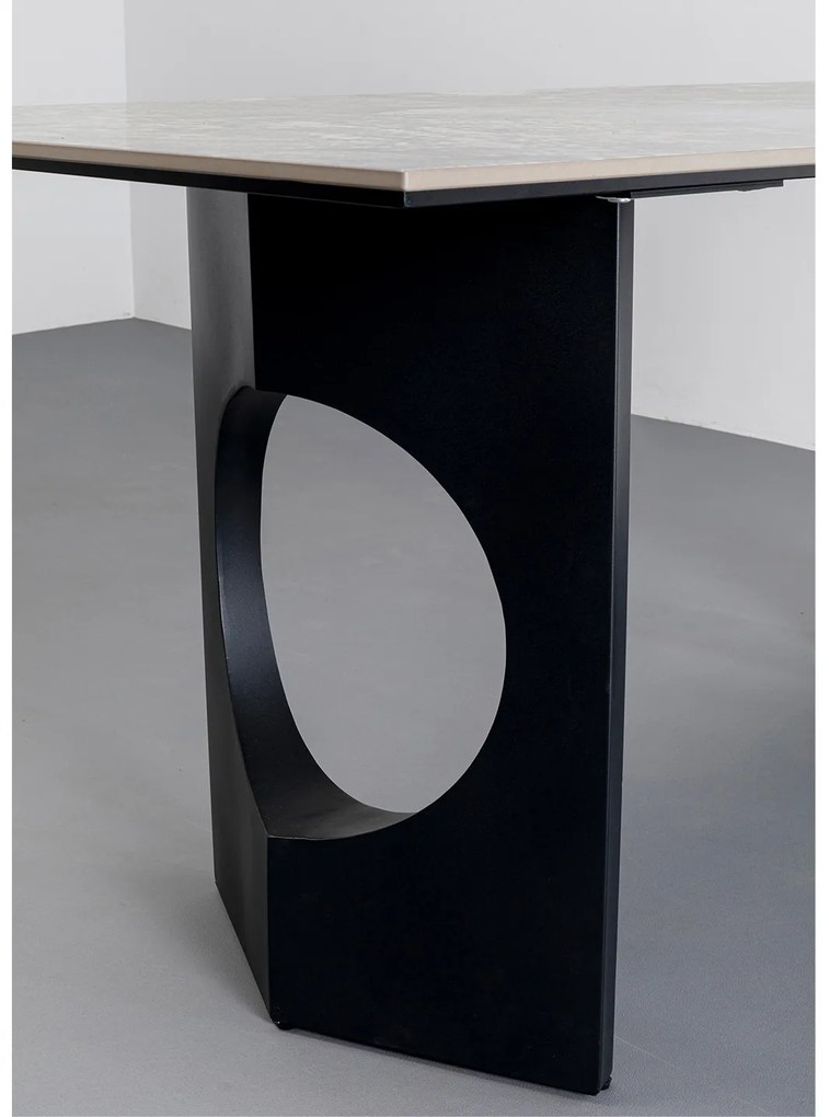 Bilbao jedálenský stôl čierny 180x90 cm
