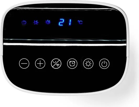 Nedis HTFA20WTW - Ventilátor s výhrevným telesom 1400/2000W/230V Wi-Fi Tuya + DO