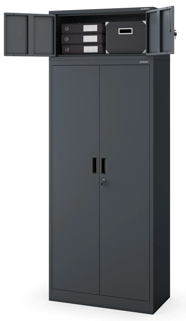 Kovová skriňa JAN Compact 1750 x 800 x 400 mm, antracitová