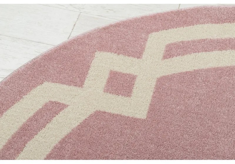 Okrúhly koberec HAMPTON Lux ružový