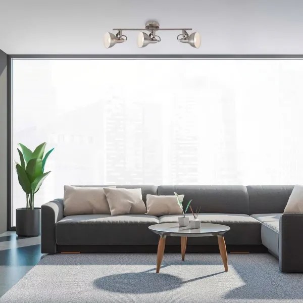 Bodové svietidlo 3xE14/40W/230V matný chróm