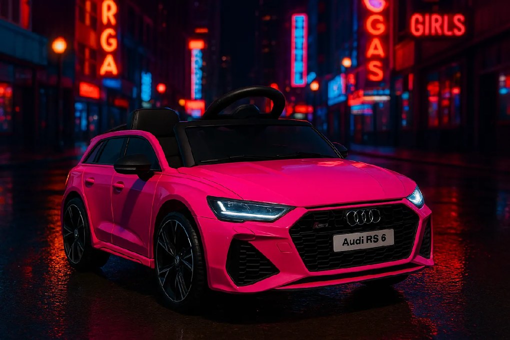 Elektrické autíčko Audi RS 6 ružové
