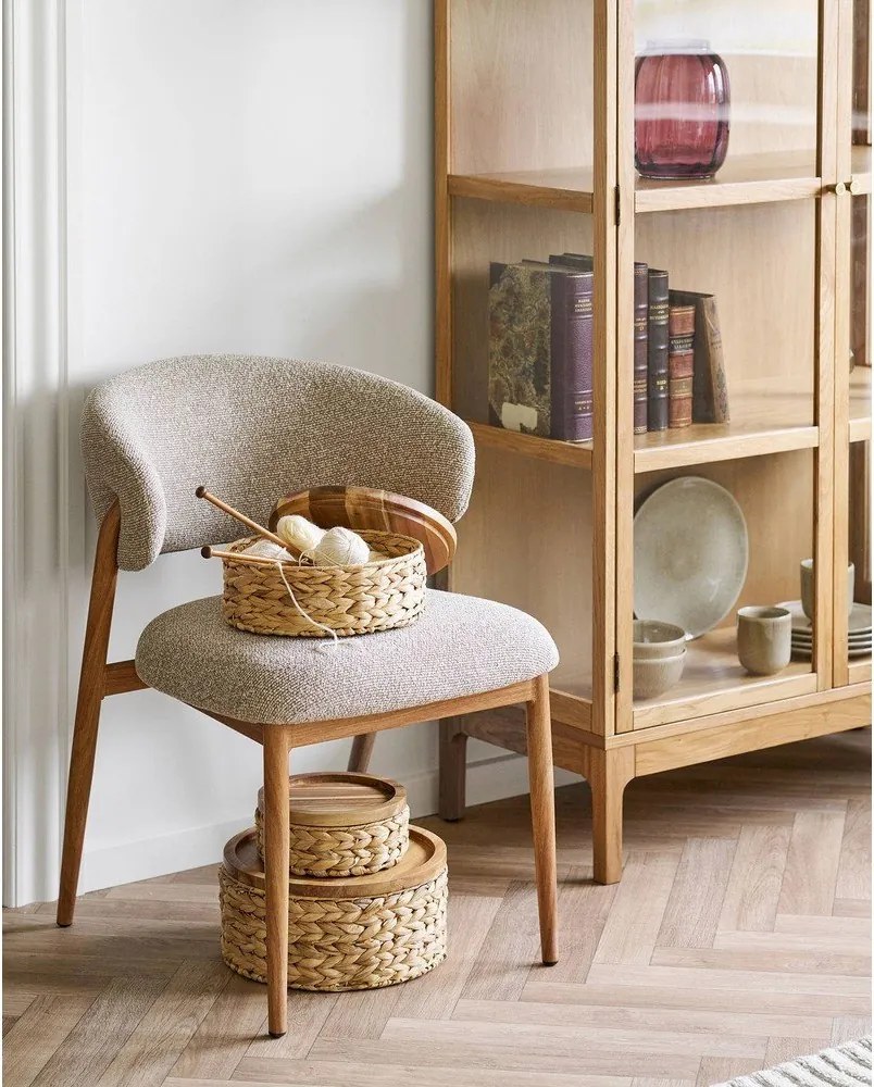 Košíky v súprave 3 ks z vodného hyacintu ø 30x15 cm Botofte – House Nordic