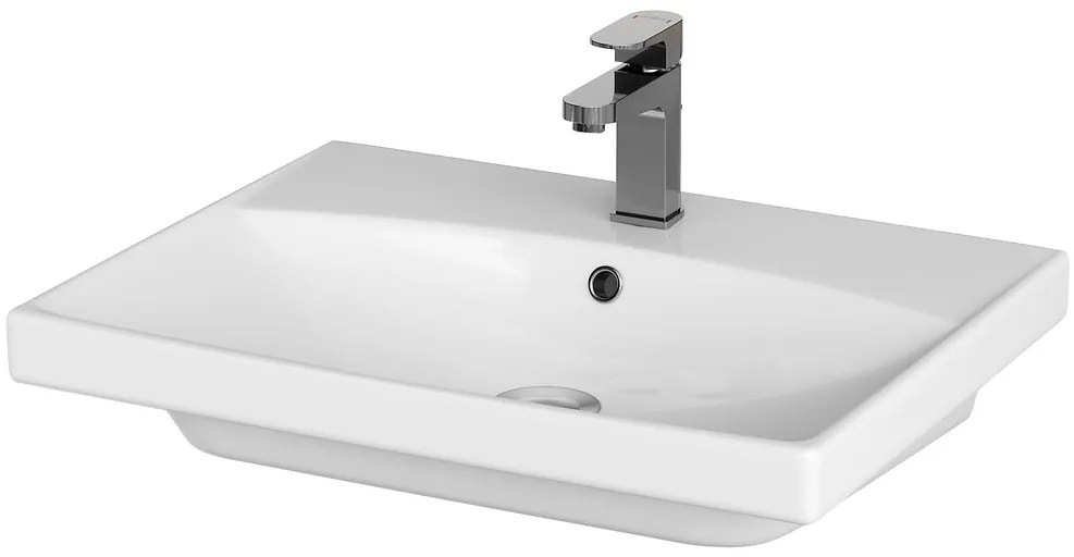 Cersanit Lara City 60, SET skrinka + umývadlo, 594x447x460 mm, šedá lesklá, S801-216-DSM